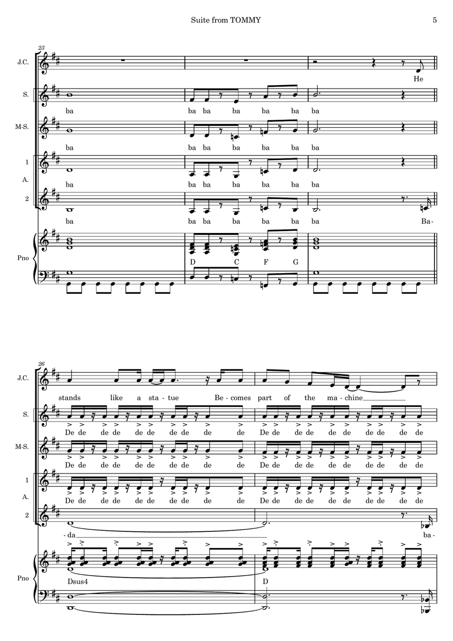 Pinball Wizard Pinball Wizard Choir scores gallery preview page 5