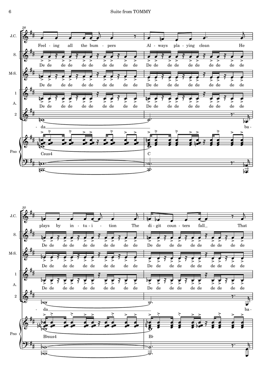 Pinball Wizard Pinball Wizard Choir scores gallery preview page 6