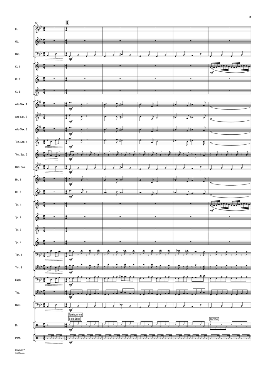 Beetlejuice (Main Theme) Concert Band scores gallery preview page 4