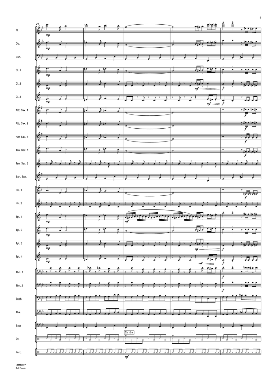 Beetlejuice (Main Theme) Concert Band scores gallery preview page 6