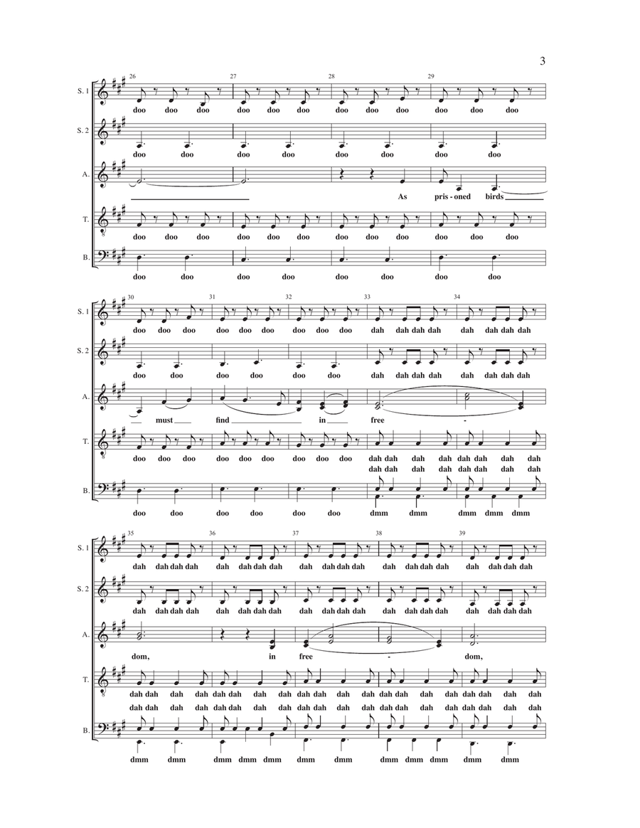 Everyone Sang SSATB scores gallery preview page 3
