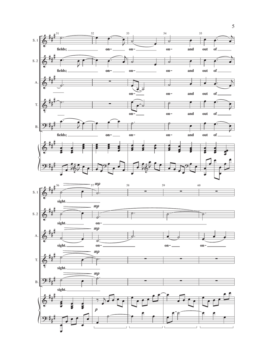 Everyone Sang SSATB scores gallery preview page 5