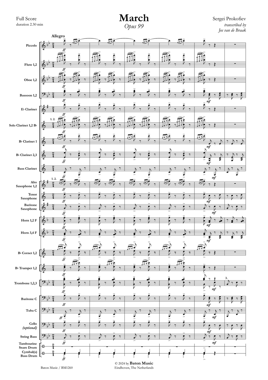March March Concert Band scores gallery preview page 2