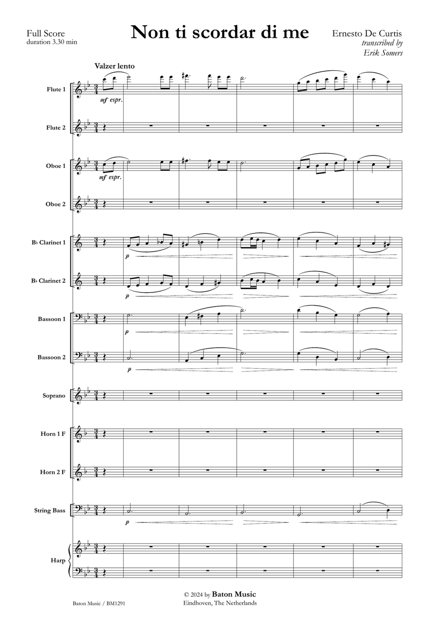 Non ti scordar di me Non ti scordar di me Soprano Voice scores gallery preview page 2