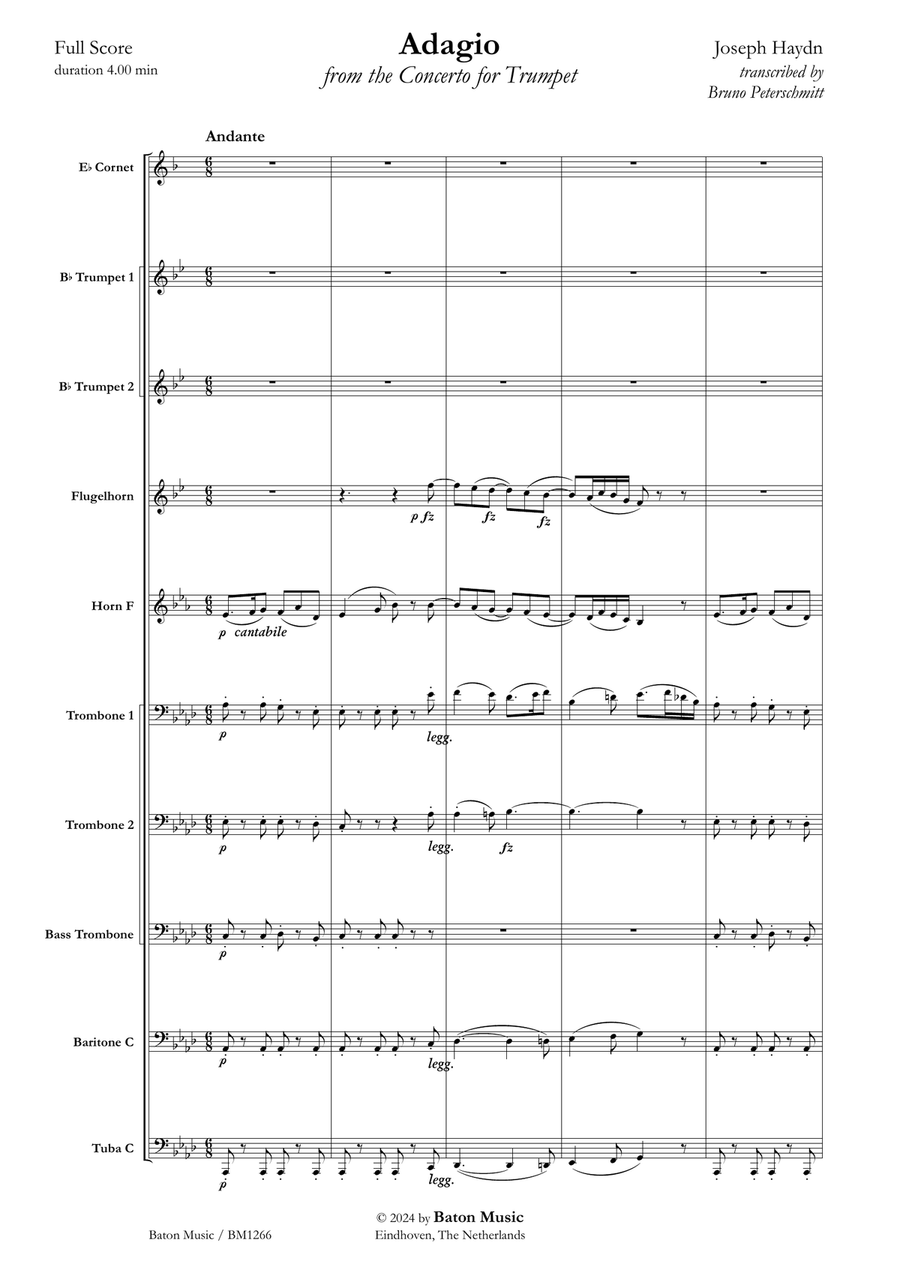 Adagio Adagio Brass Ensemble scores gallery preview page 2
