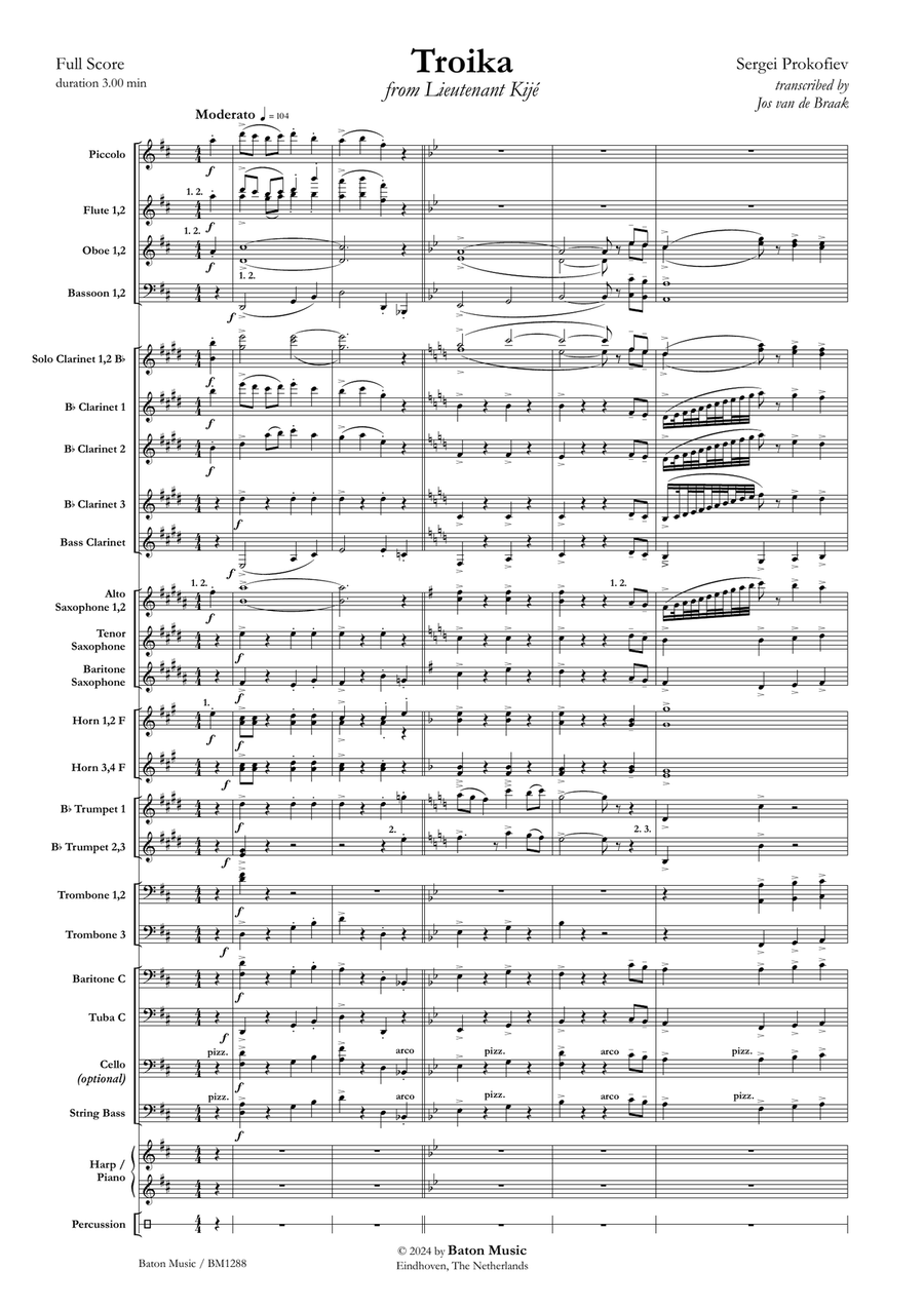 Troika Troika Concert Band scores gallery preview page 2