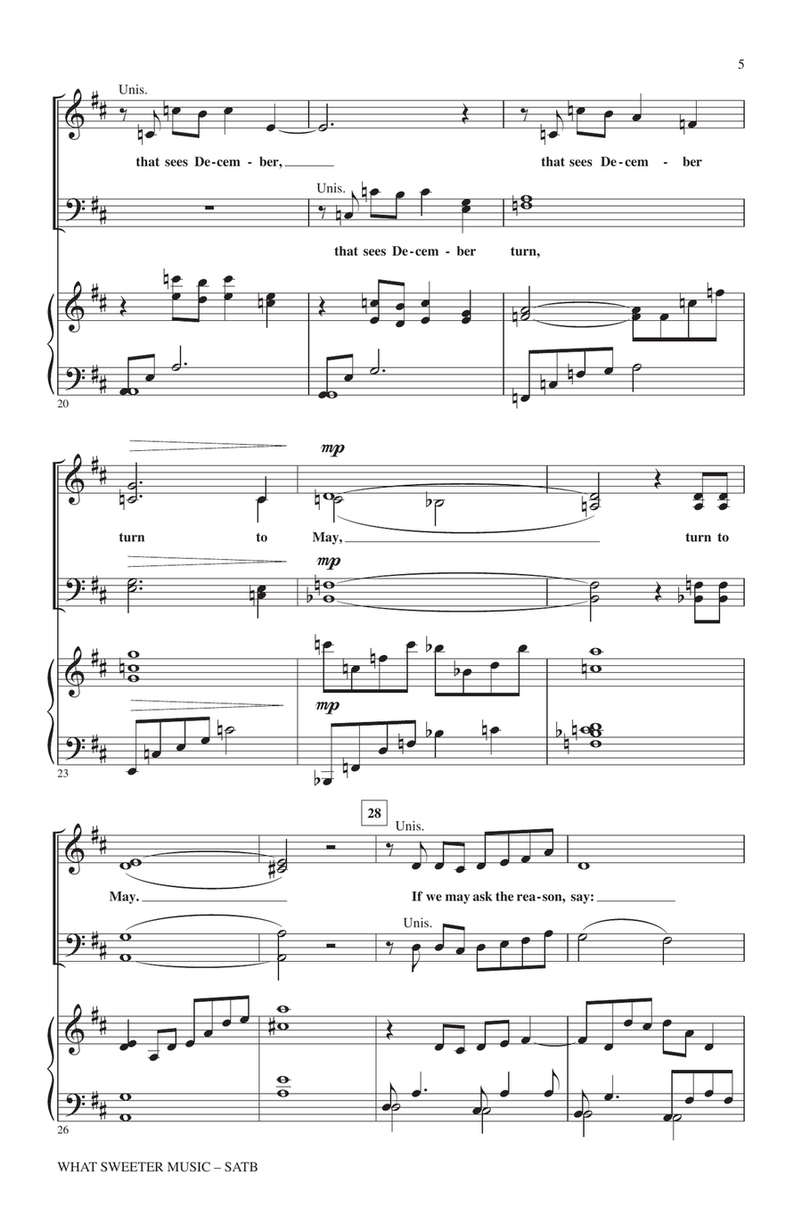 What Sweeter Music What Sweeter Music 4-Part scores gallery preview page 3