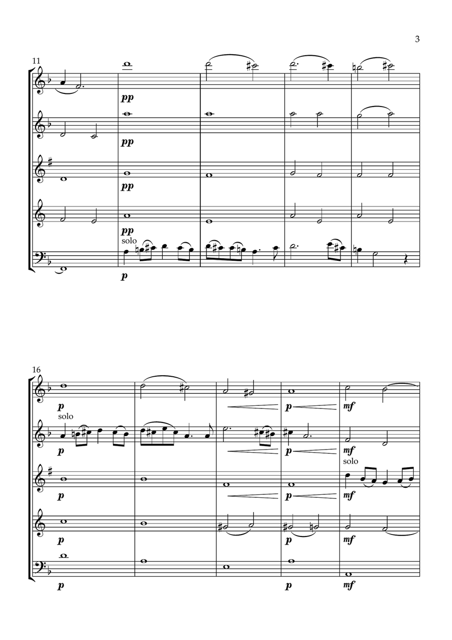 Varen. Varen. Woodwind Quintet scores gallery preview page 3