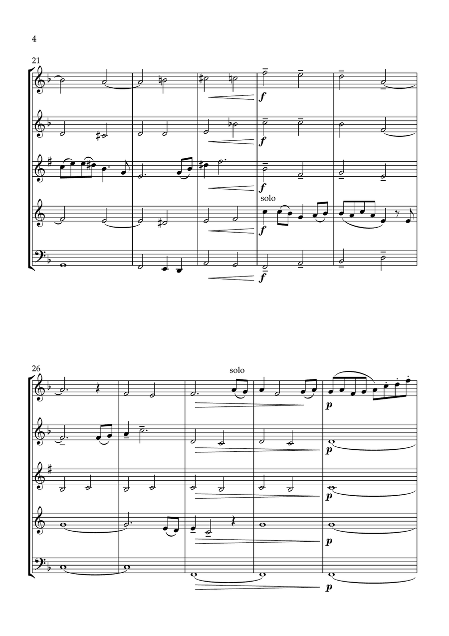Varen. Varen. Woodwind Quintet scores gallery preview page 4