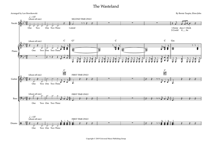 Wasteland Wasteland Small Ensemble scores gallery preview page 1