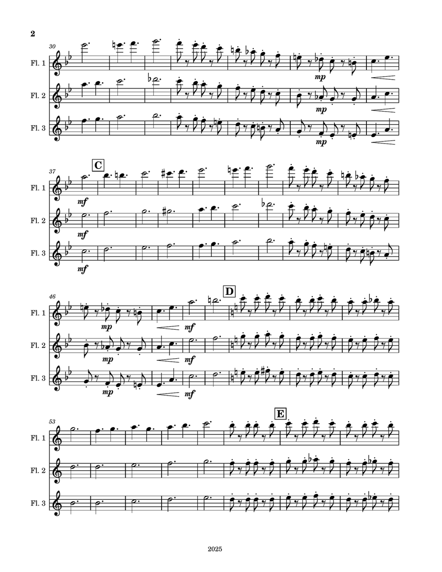 Hop Along Hop Along Woodwind Trio scores gallery preview page 2