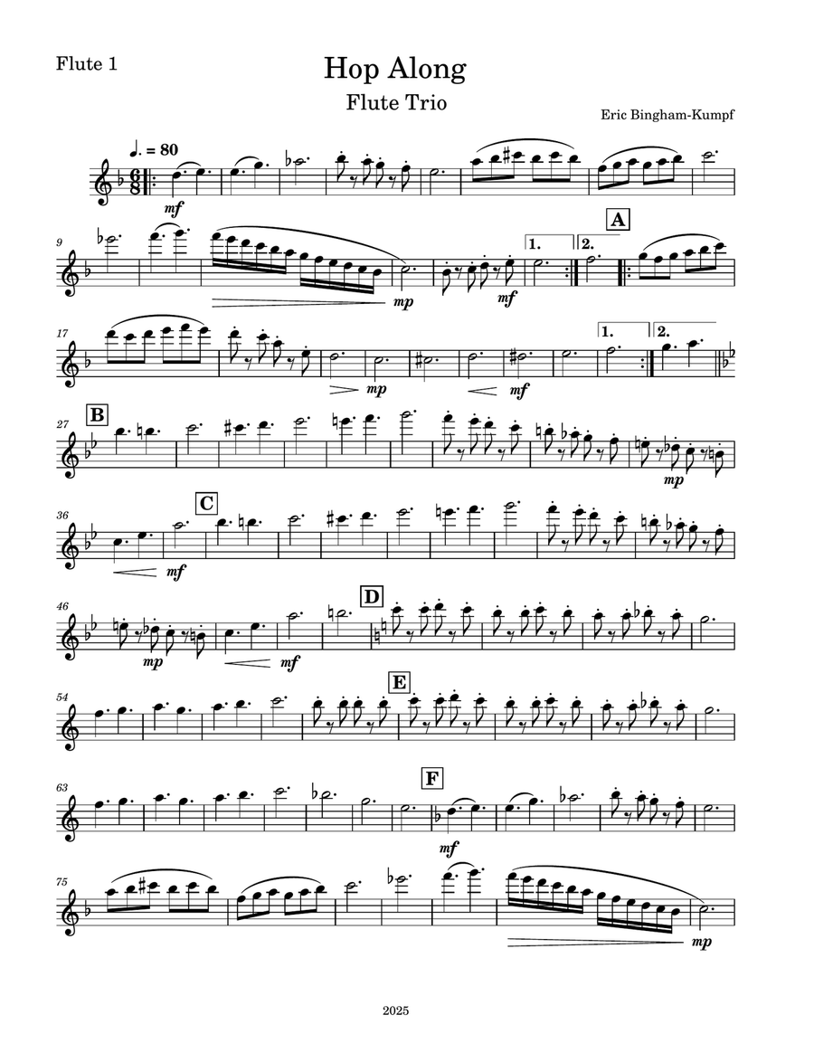Hop Along Hop Along Woodwind Trio scores gallery preview page 4