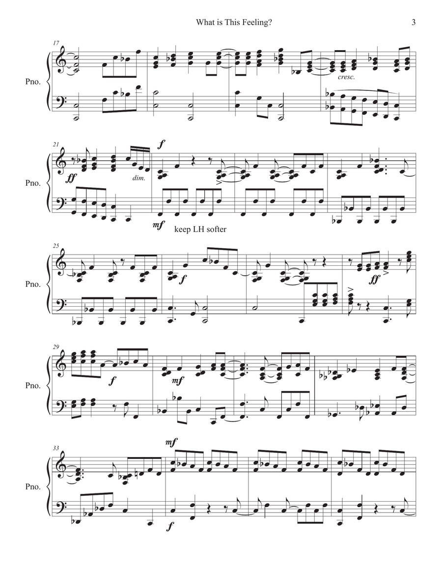 What Is This Feeling? What Is This Feeling? Piano Solo scores gallery preview page 3
