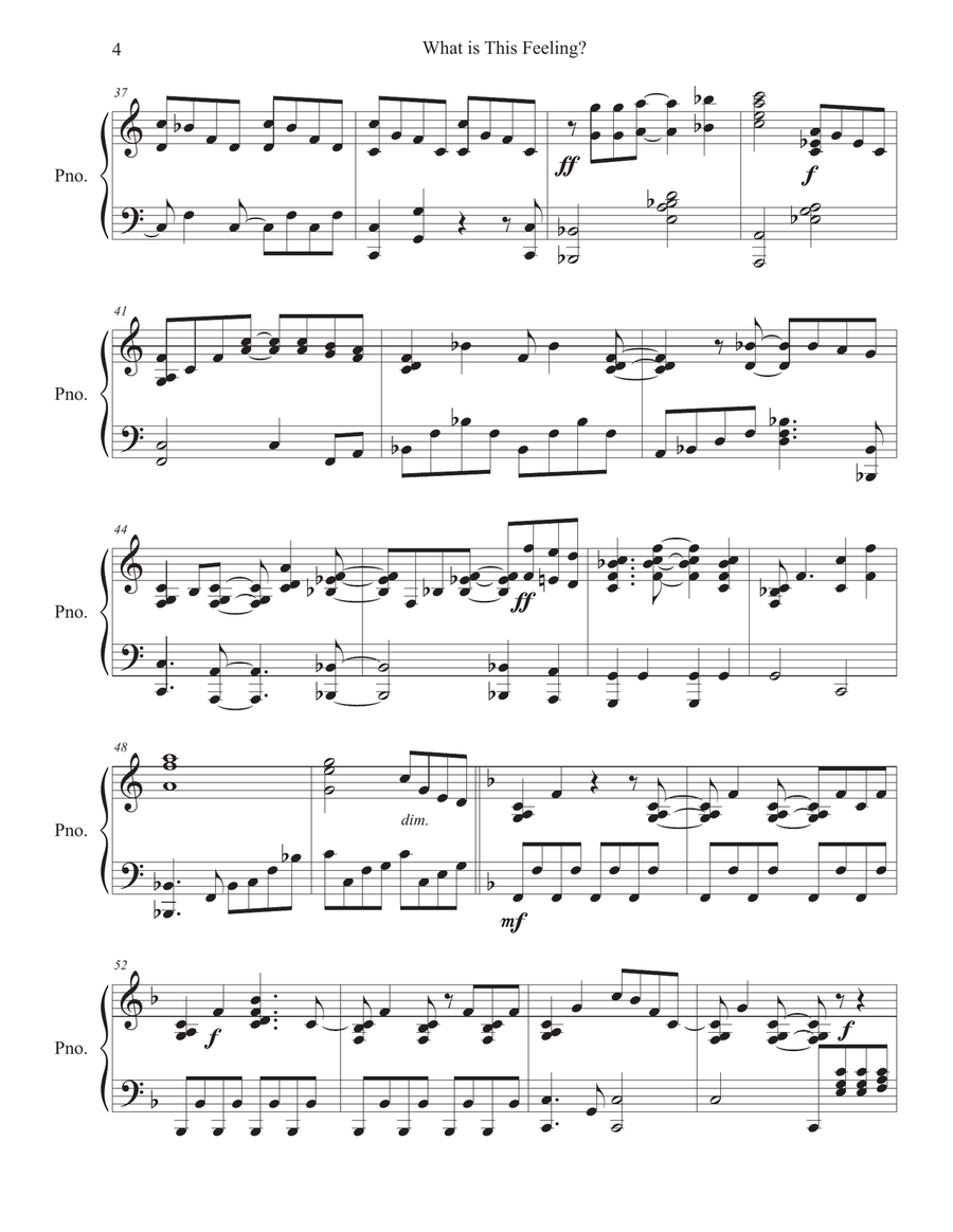 What Is This Feeling? What Is This Feeling? Piano Solo scores gallery preview page 4