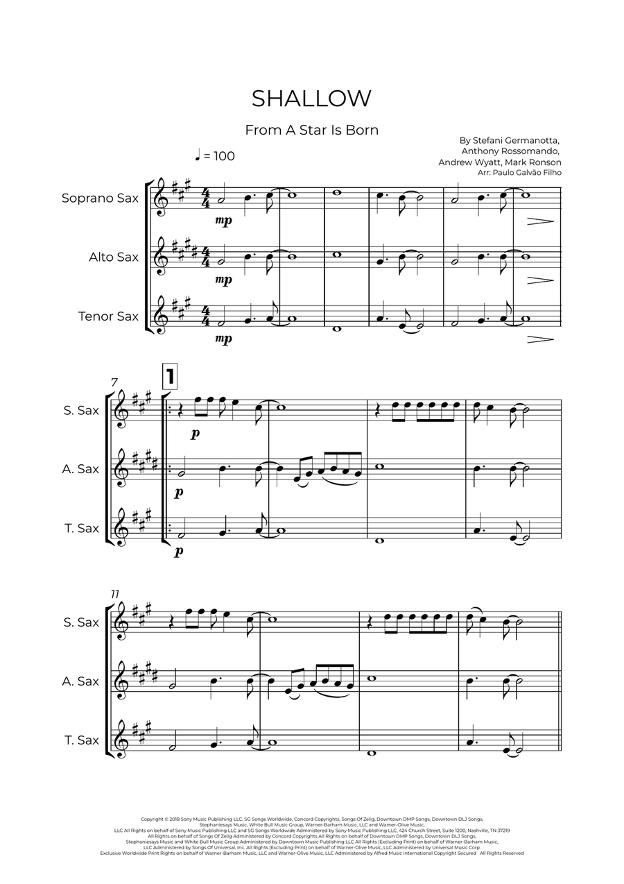Shallow Shallow Woodwind Trio scores gallery preview page 2