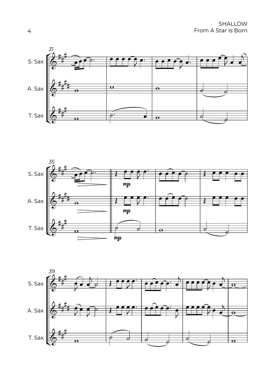 Shallow Shallow Woodwind Trio scores gallery preview page 4