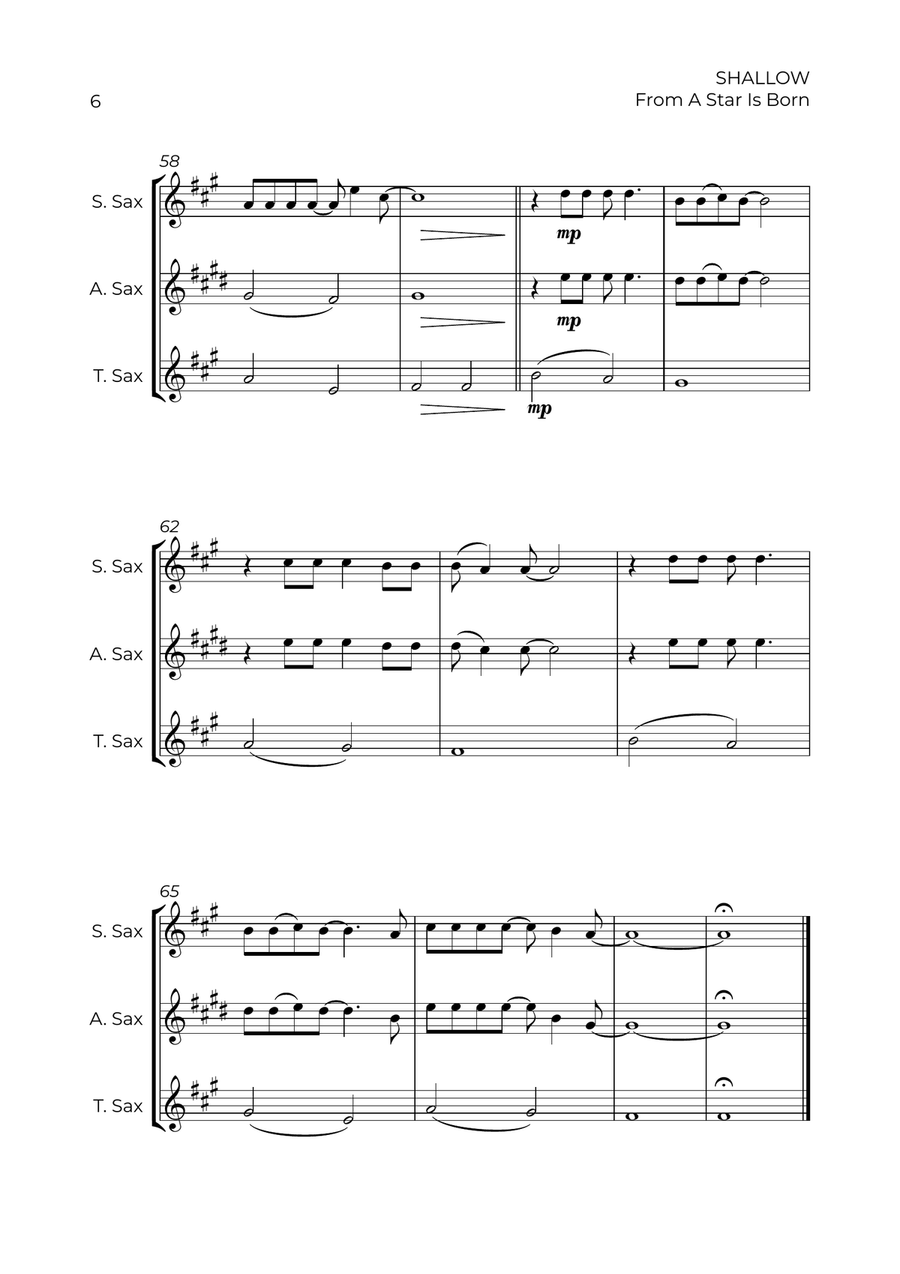 Shallow Shallow Woodwind Trio scores gallery preview page 6