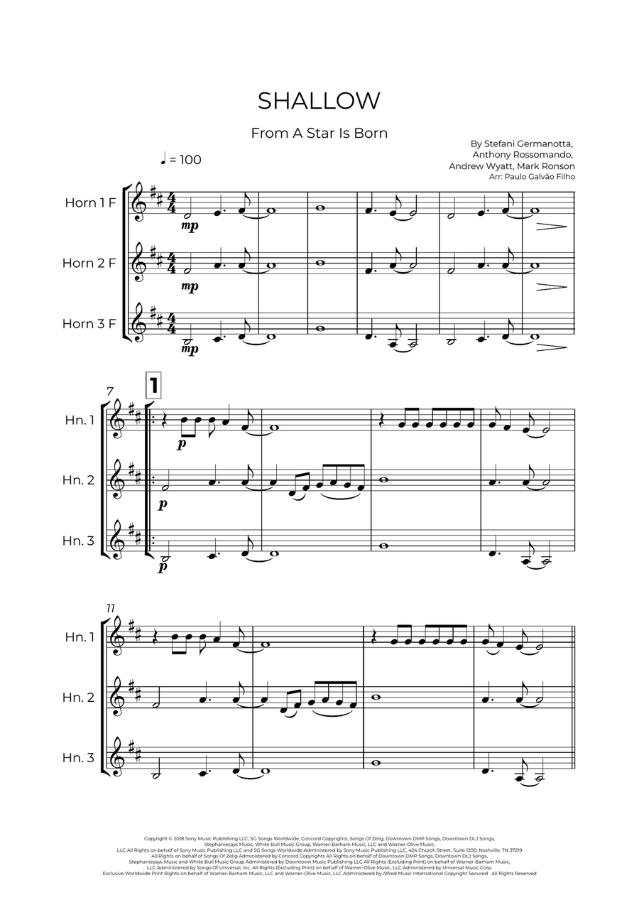 Shallow Shallow Brass Trio scores gallery preview page 2