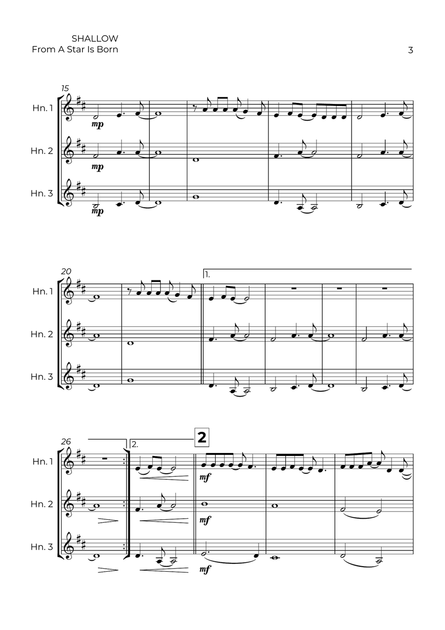 Shallow Shallow Brass Trio scores gallery preview page 3
