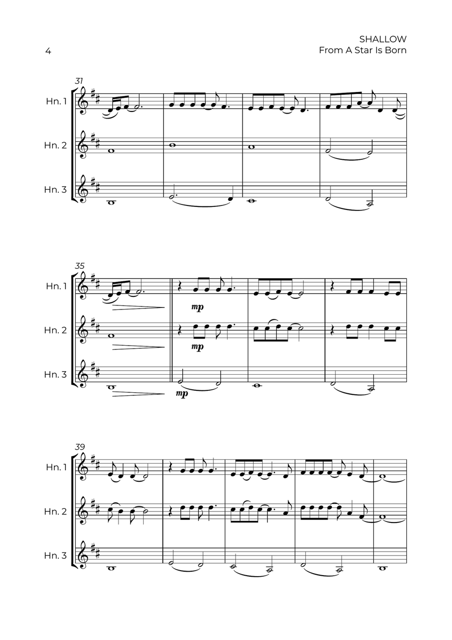 Shallow Shallow Brass Trio scores gallery preview page 4