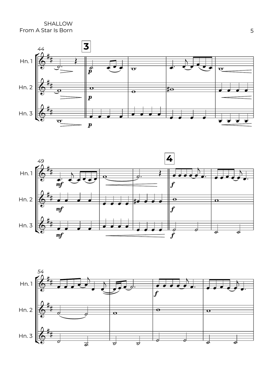 Shallow Shallow Brass Trio scores gallery preview page 5