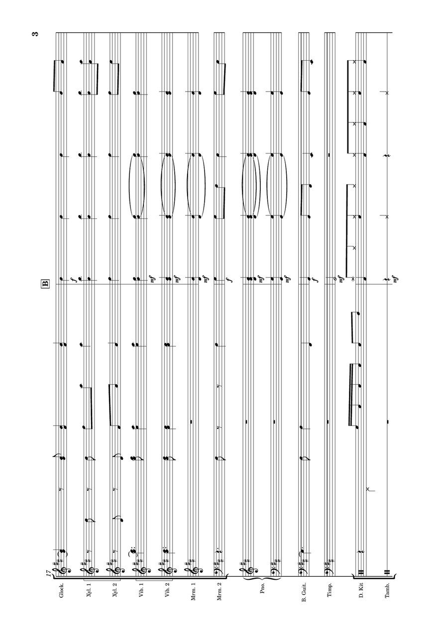 Ain't No Mountain High Enough Percussion Ensemble scores gallery preview page 3