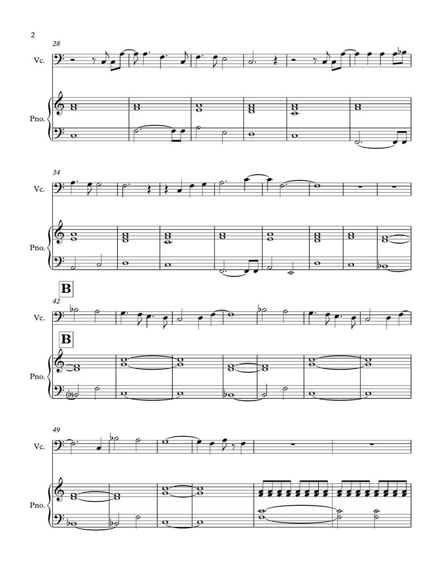 Fix You Fix You Piano scores gallery preview page 2