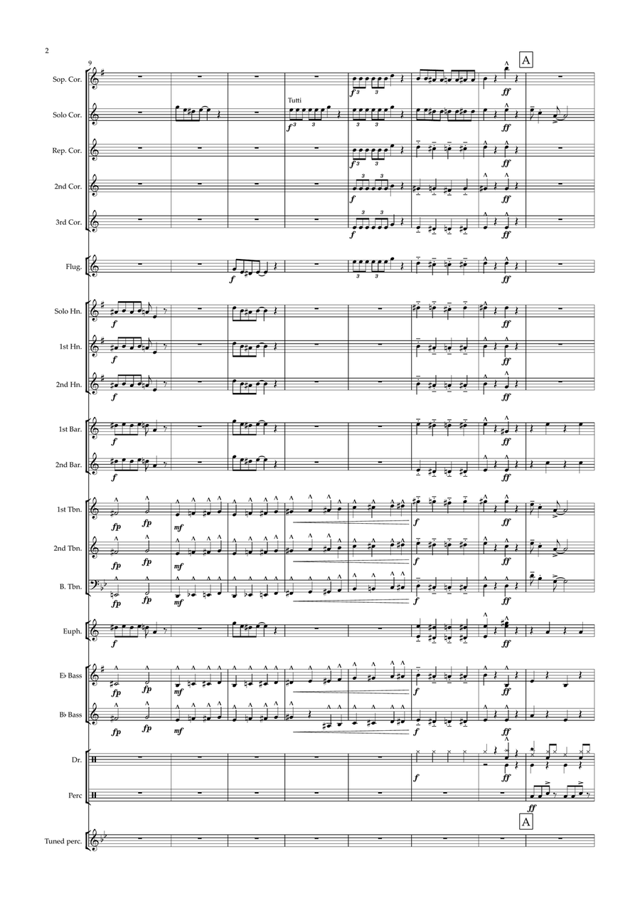 Friend Like Me Brass Band scores gallery preview page 2