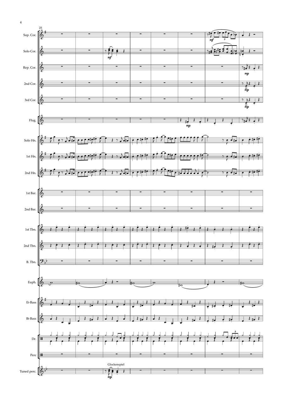 Friend Like Me Brass Band scores gallery preview page 4