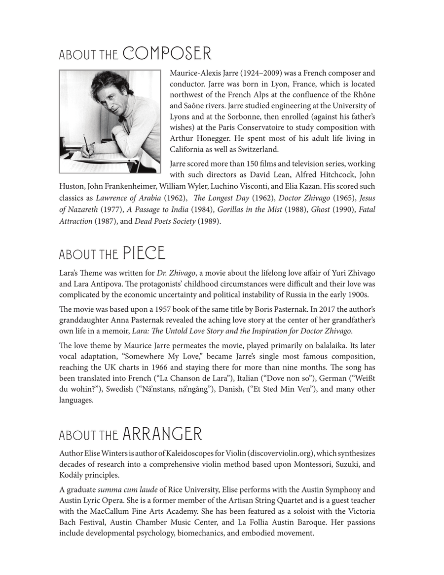 Lara's Theme Viola scores gallery preview page 2