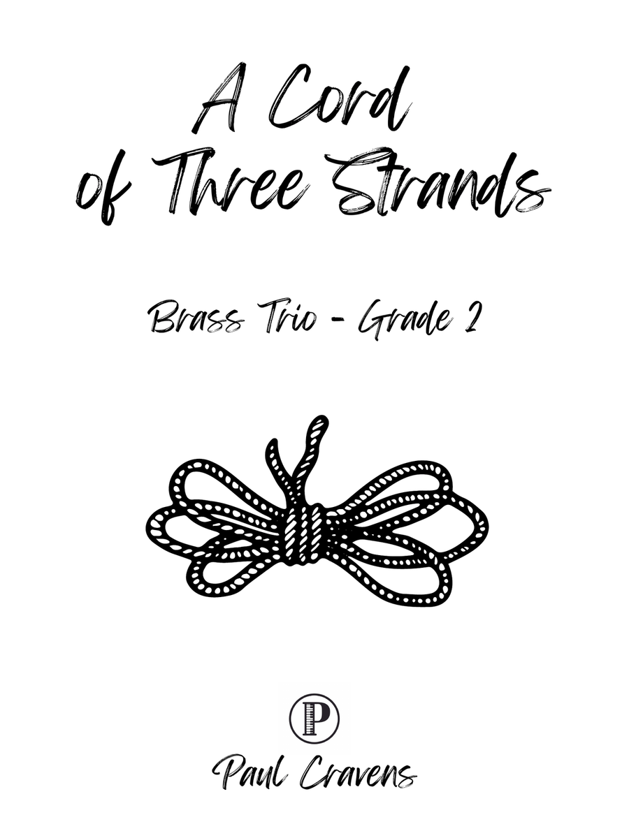 A Cord of Three Strands A Cord of Three Strands Brass Trio scores gallery preview page 1
