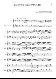 Canon in D Major, P.37; T.337. Oboe and B. Sax