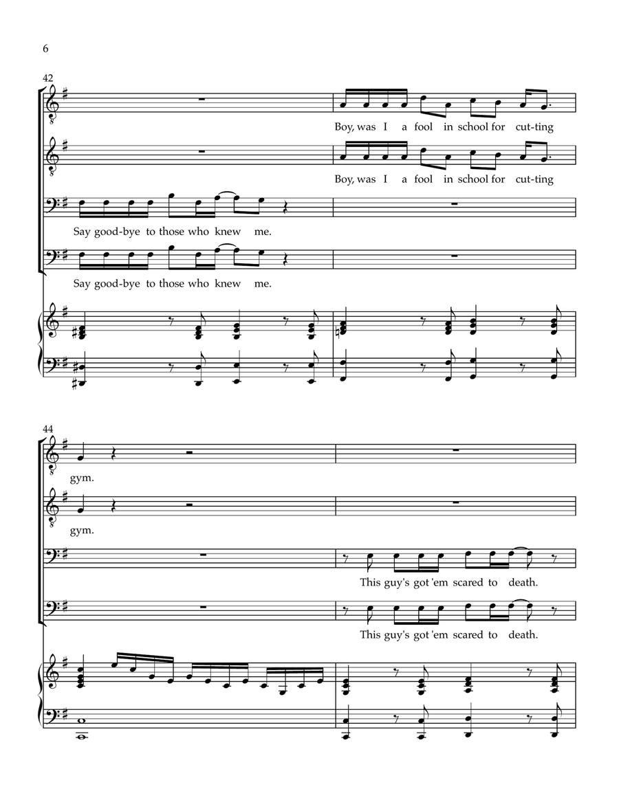I'll Make A Man Out Of You TTBB scores gallery preview page 6