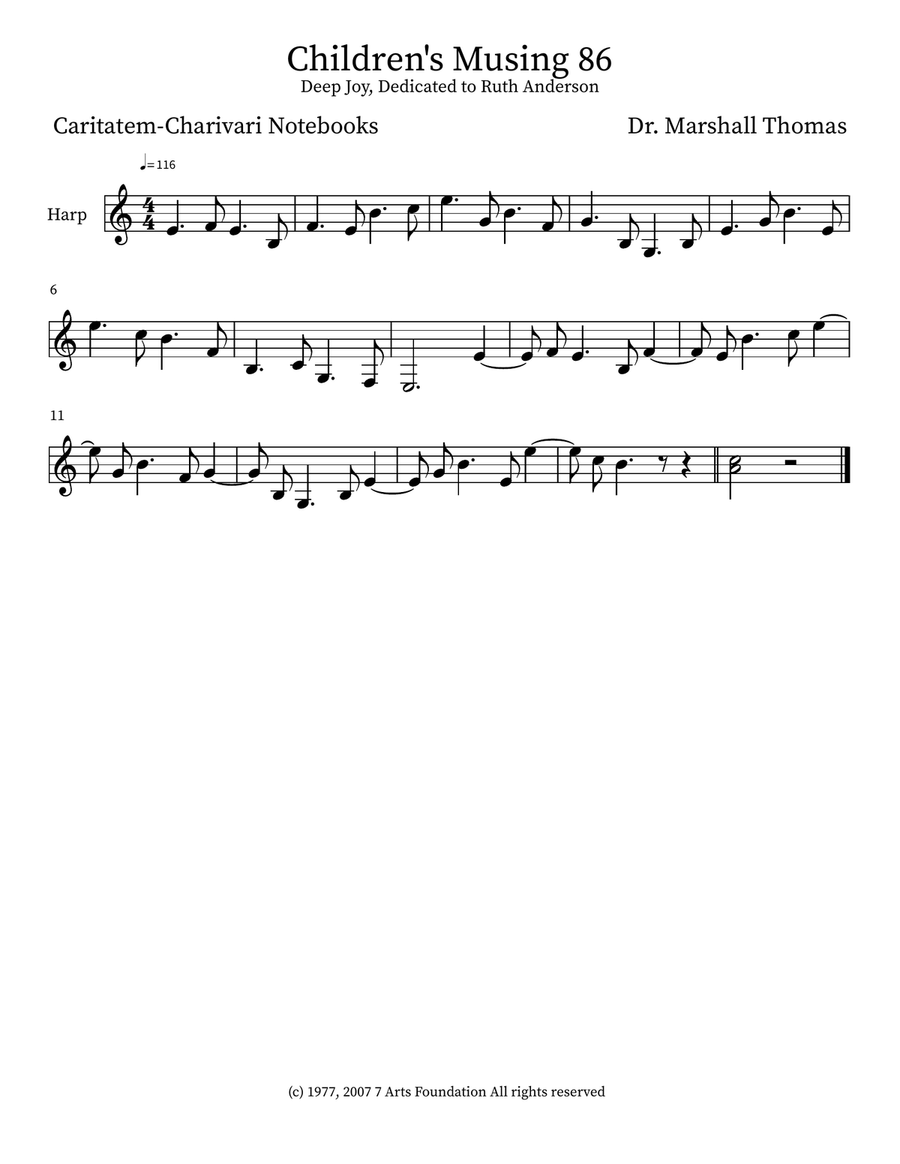 Children's Musing 86 Children's Musing 86 Small Ensemble scores gallery preview page 3