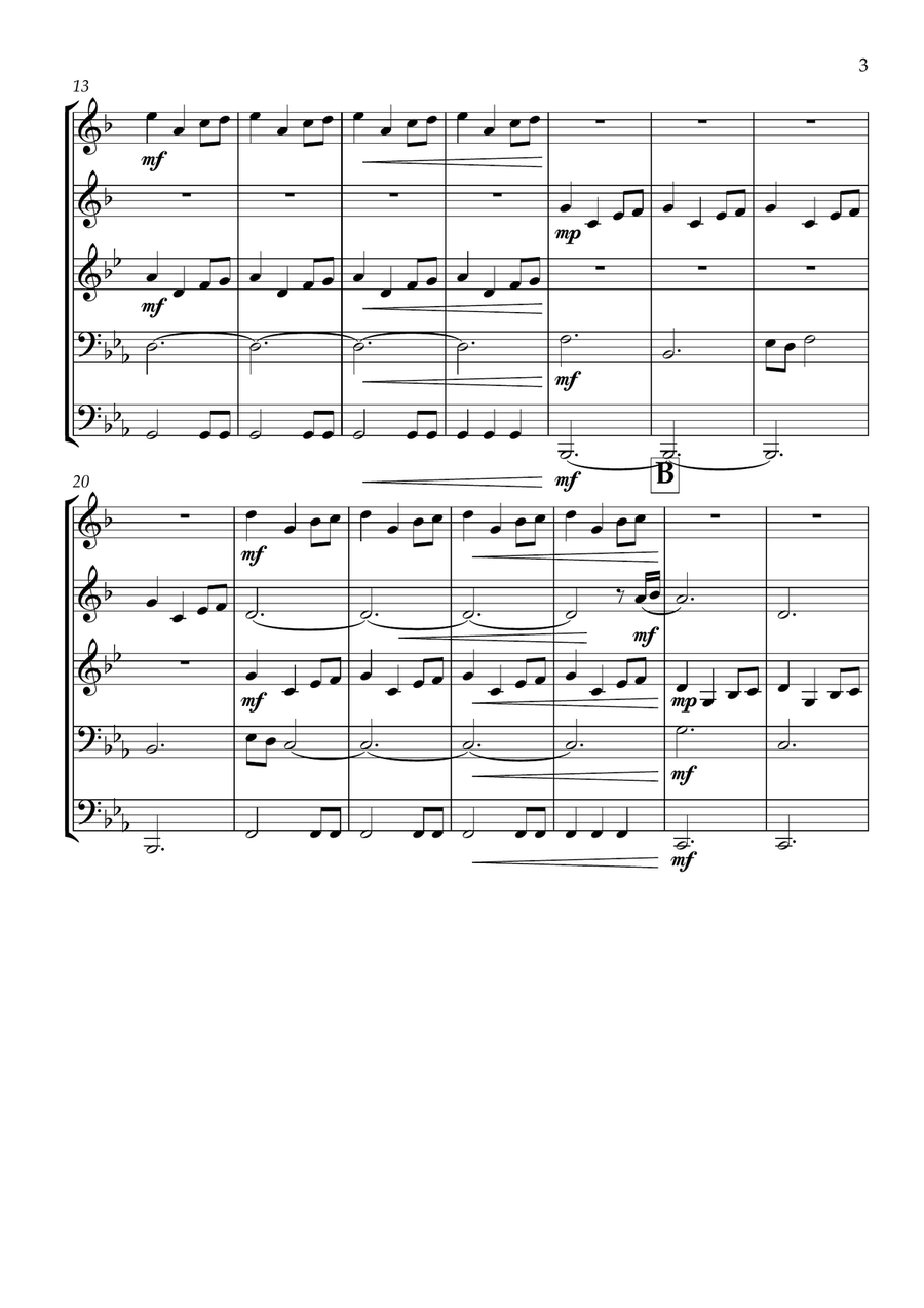 Game Of Thrones Brass Quintet scores gallery preview page 2