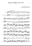 Canon in D Major, P.37; T.337. Clarinet and B. Sax