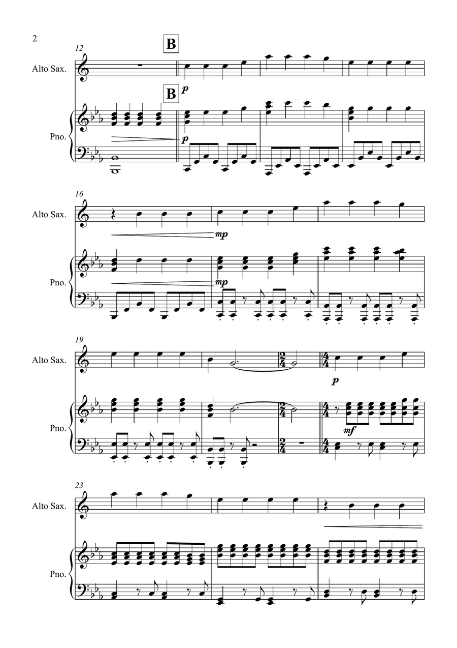 Faded Faded Alto Saxophone scores gallery preview page 2