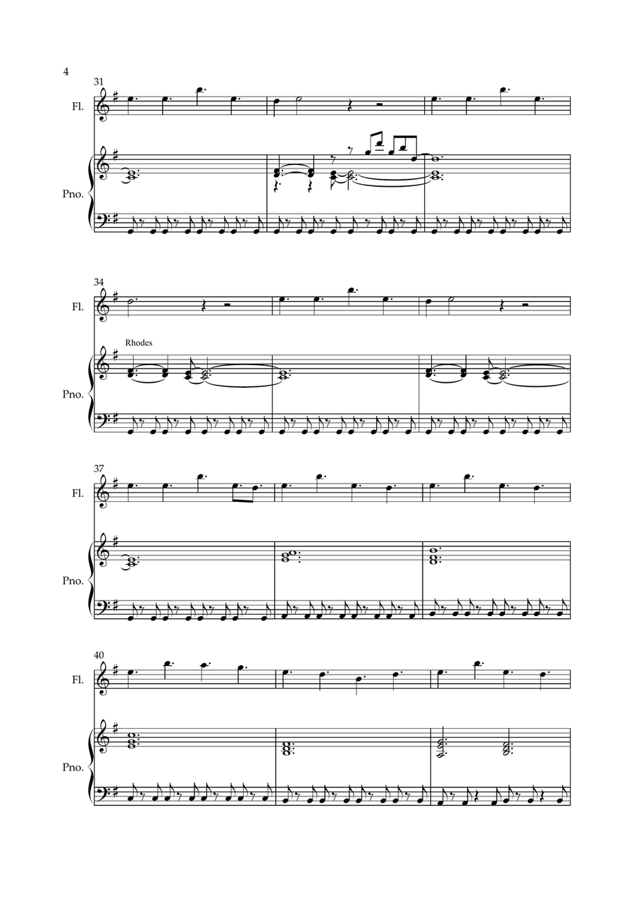 Everybody Wants To Rule The World Flute Solo scores gallery preview page 4