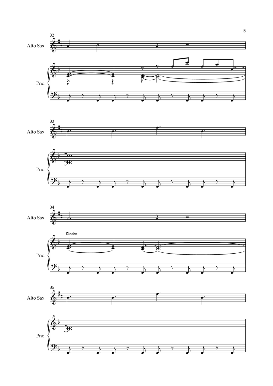 Everybody Wants To Rule The World Alto Saxophone scores gallery preview page 5