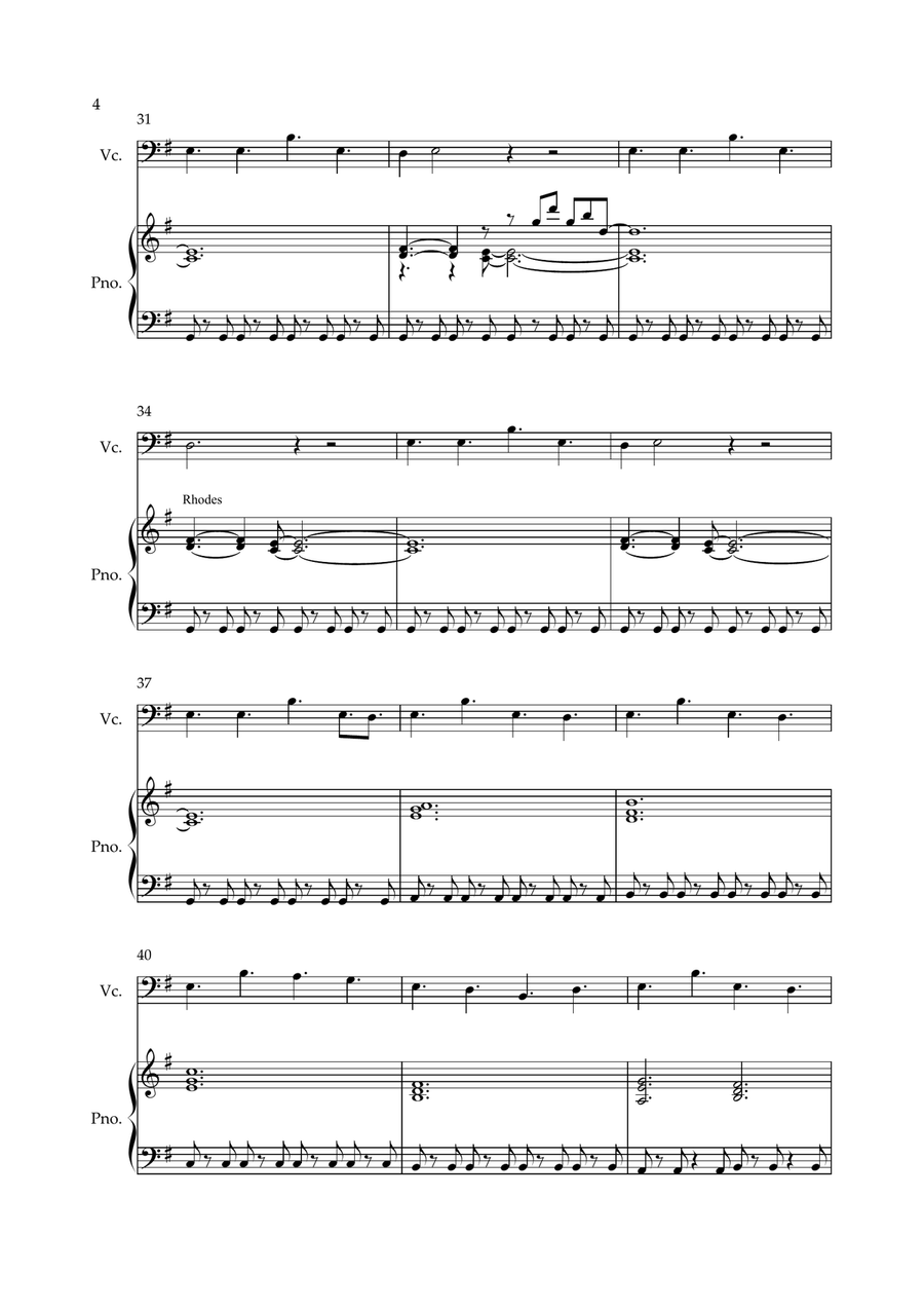 Everybody Wants To Rule The World Piano scores gallery preview page 4