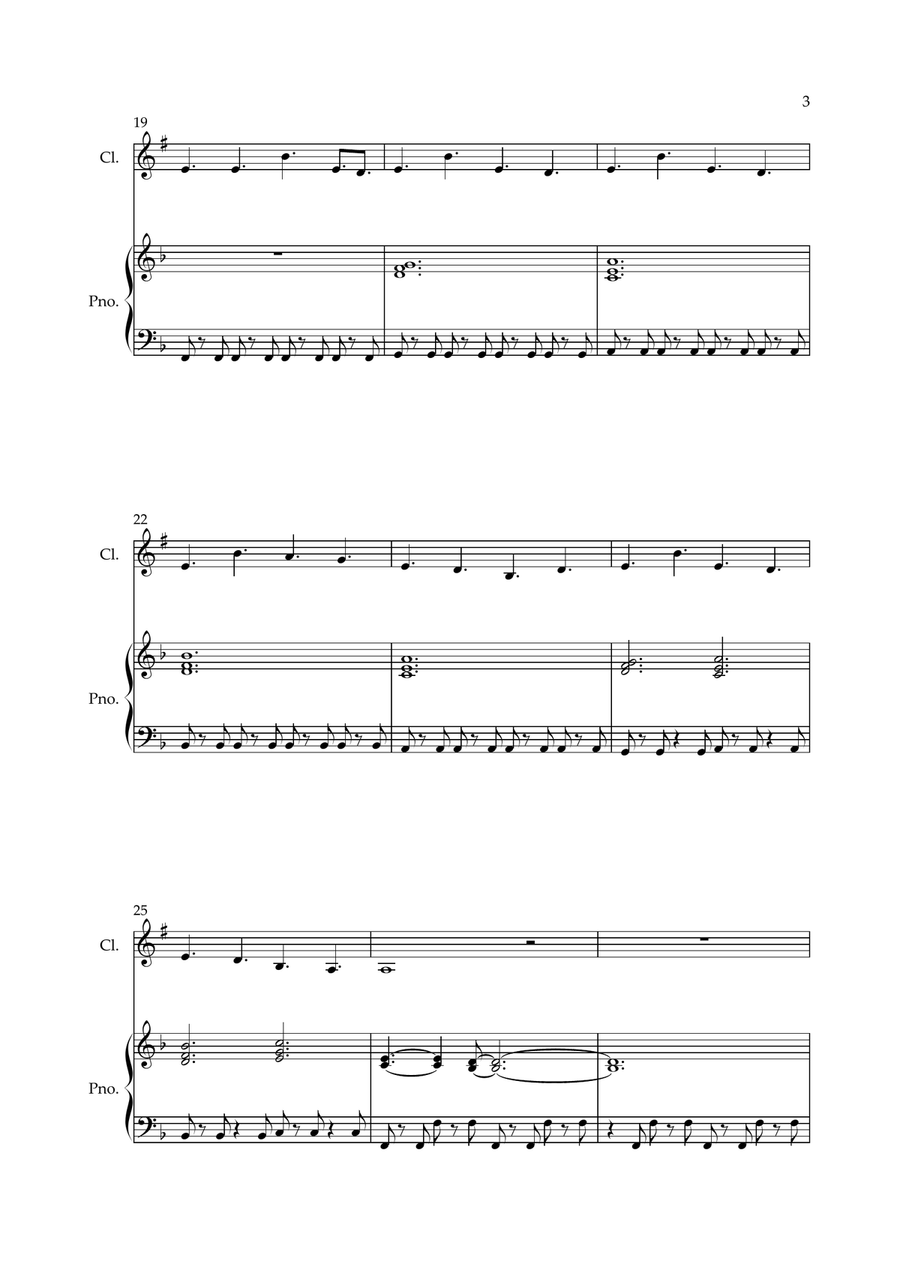 Everybody Wants To Rule The World Clarinet Solo scores gallery preview page 3