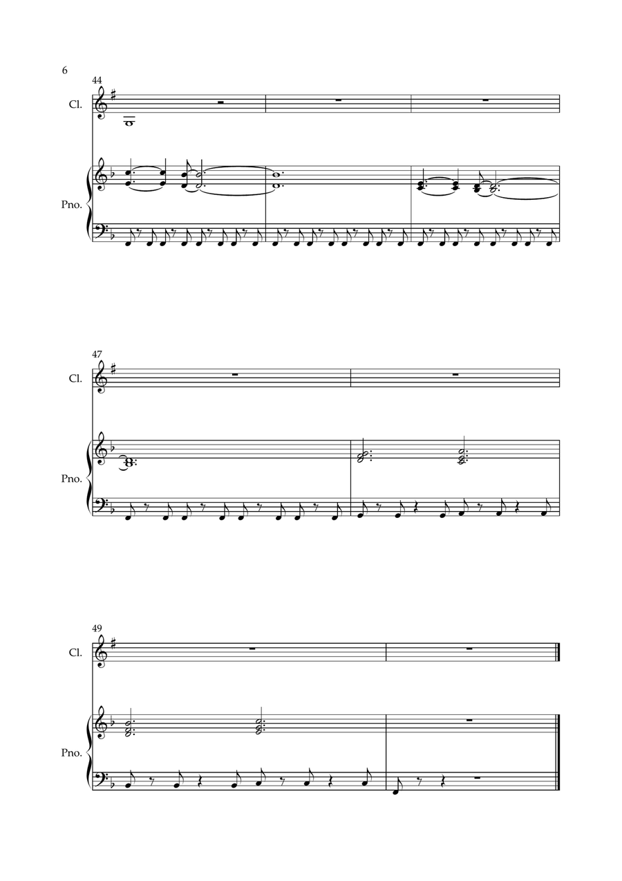 Everybody Wants To Rule The World Clarinet Solo scores gallery preview page 6