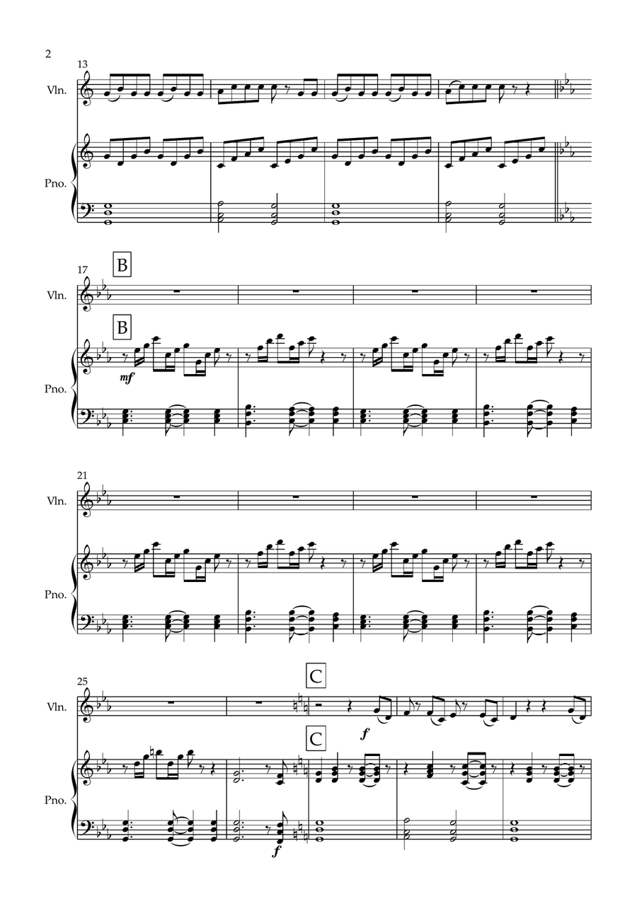 Orinoco Flow Orinoco Flow Violin Solo scores gallery preview page 2