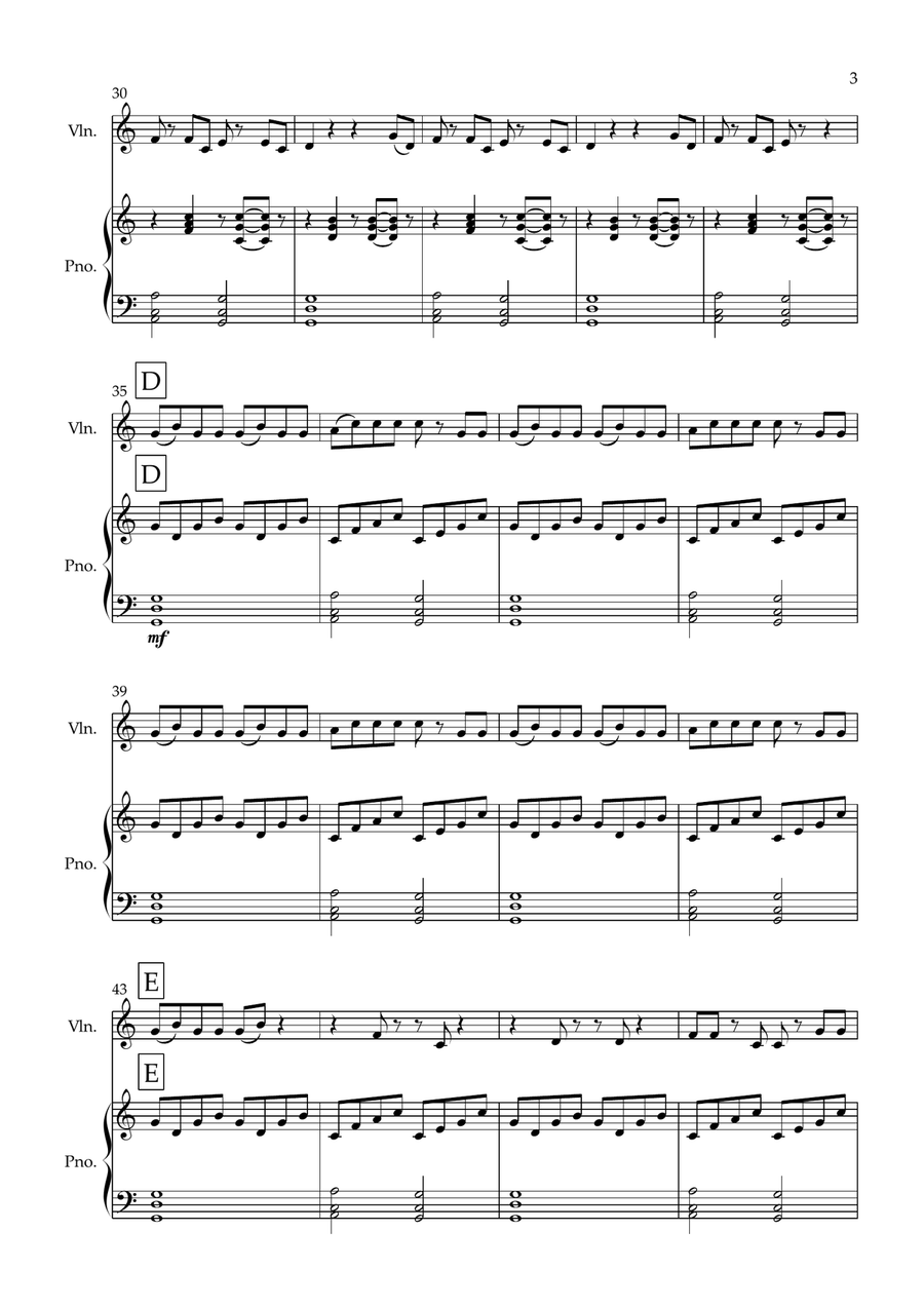 Orinoco Flow Orinoco Flow Violin Solo scores gallery preview page 3