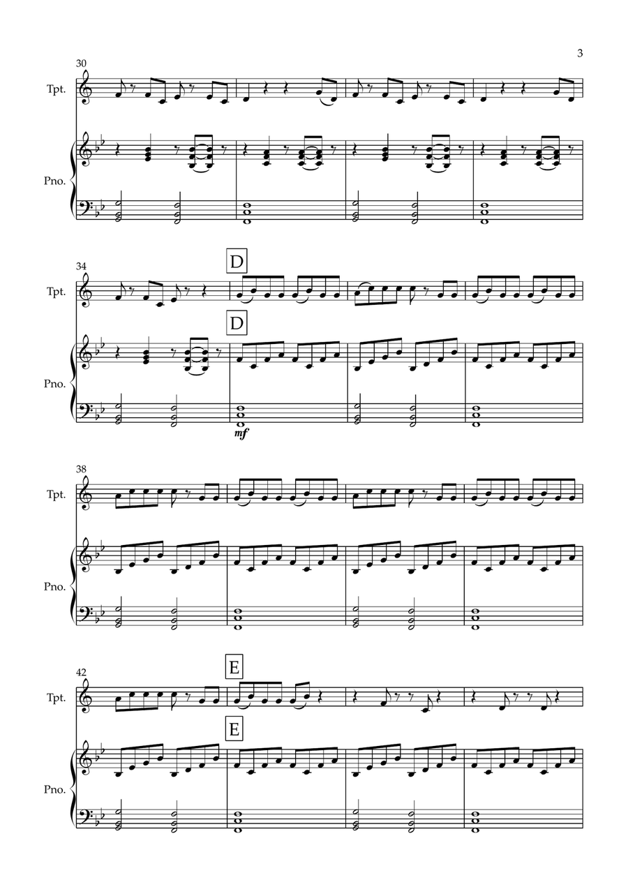 Orinoco Flow Orinoco Flow Trumpet Solo scores gallery preview page 3