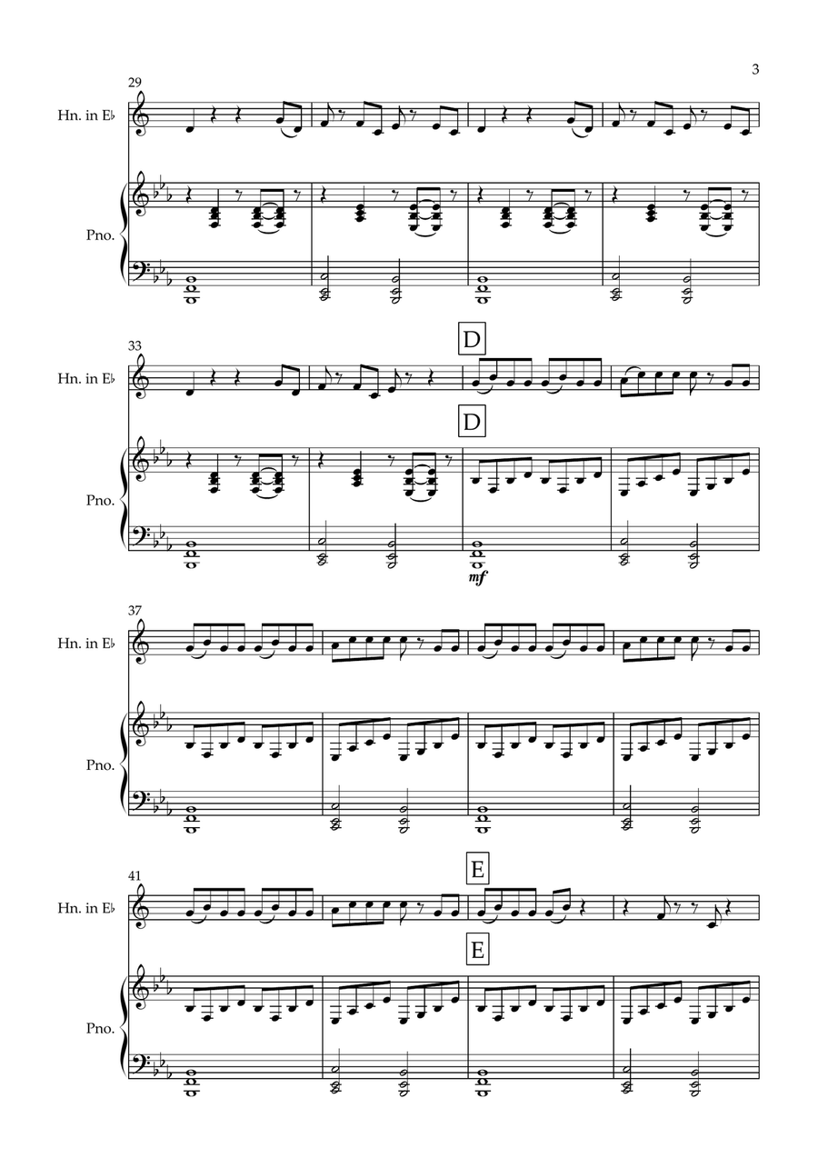 Orinoco Flow Orinoco Flow Horn scores gallery preview page 3