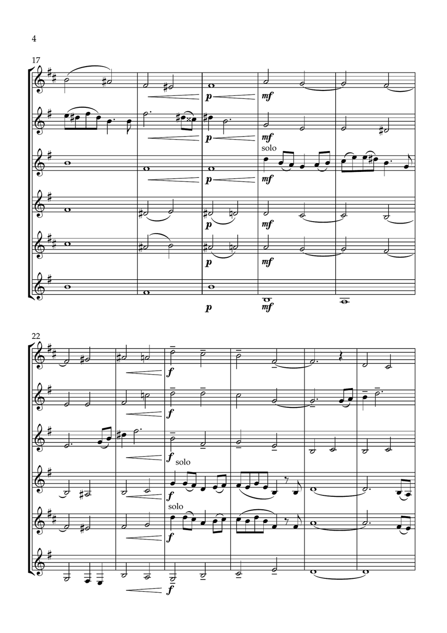 Varen. Varen. Clarinet Quintet scores gallery preview page 4