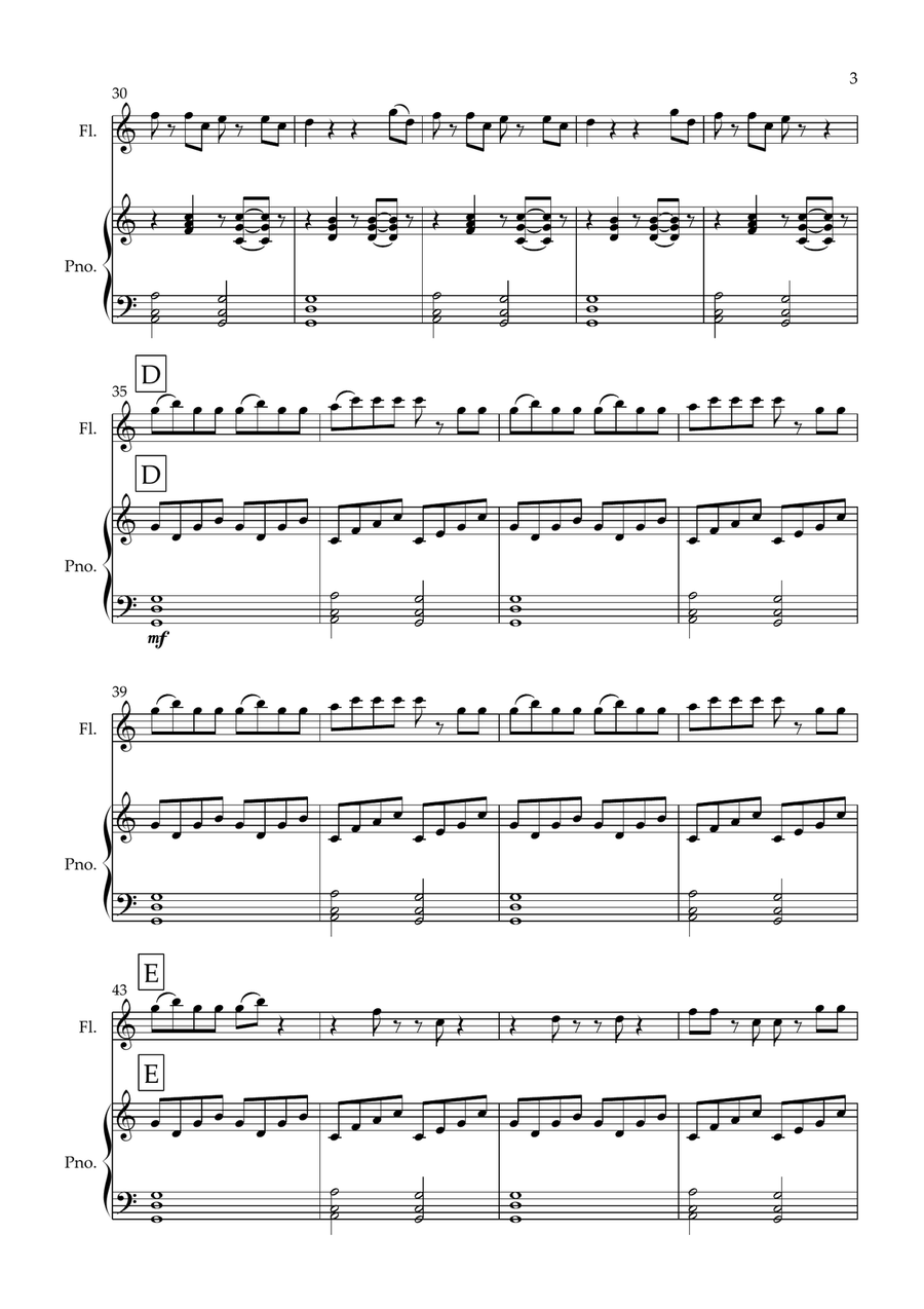 Orinoco Flow Orinoco Flow Flute Solo scores gallery preview page 3