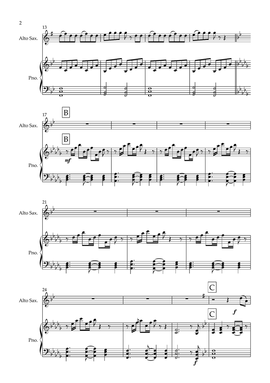 Orinoco Flow Orinoco Flow Alto Saxophone scores gallery preview page 2