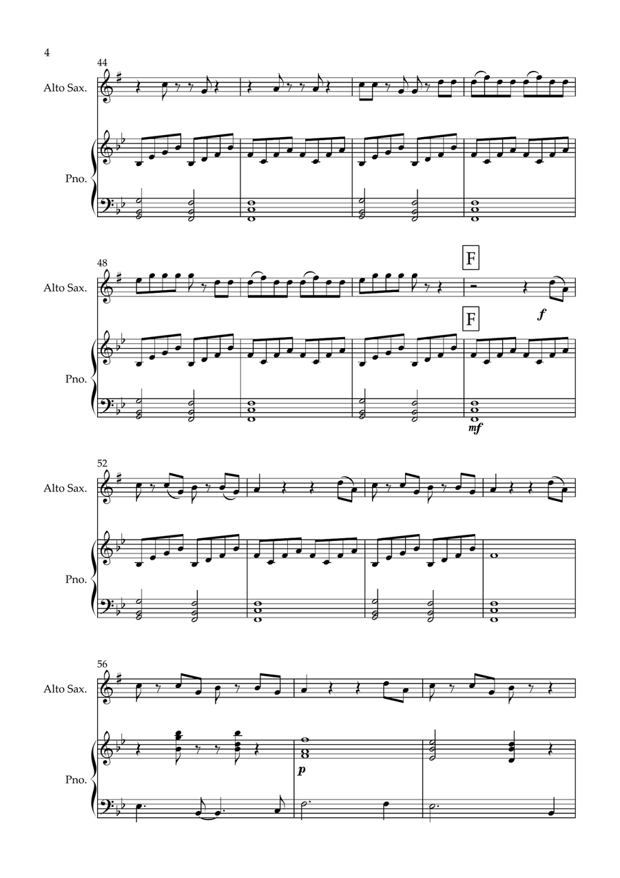 Orinoco Flow Orinoco Flow Alto Saxophone scores gallery preview page 4